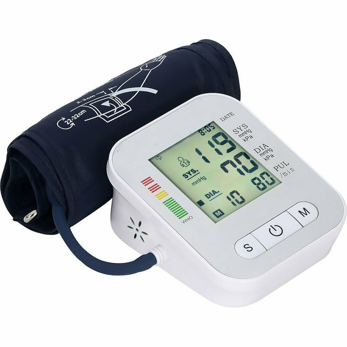Blood Pressure Monitor Upper Arm Automatic BP Machine Monitor Cuff Circumference 22-48cm