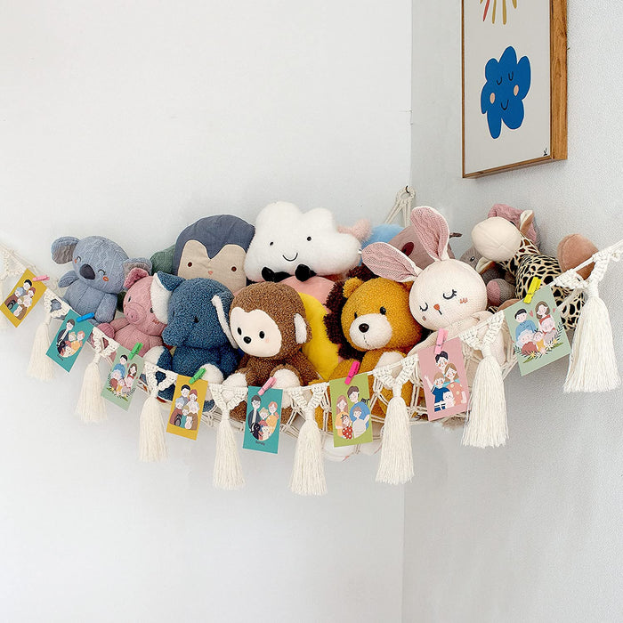 Soft Large Toy Hammock Mesh Net Bedroom Nursery Toys Storage Teddy Bear