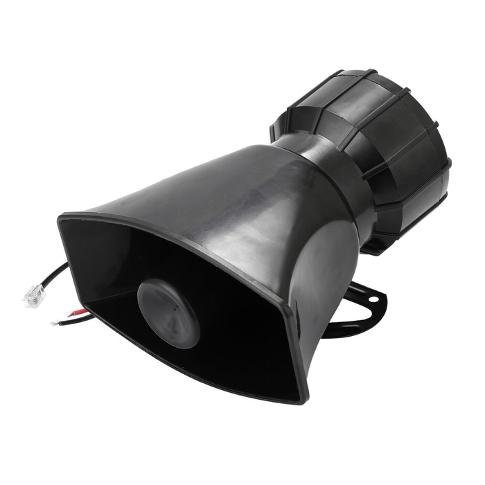 12V 110dB Air Horn Siren Car Emergency Siren + MIC Speaker