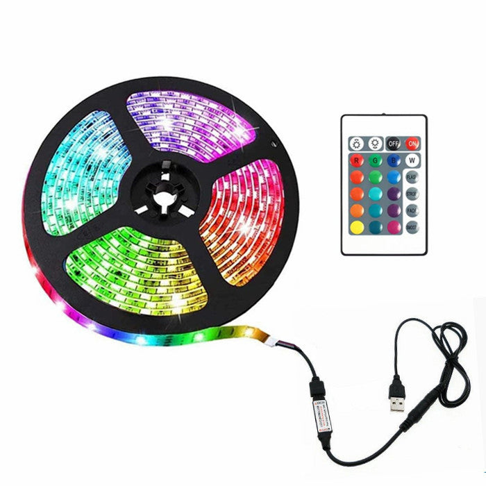 1M USB 60LED 5050 Strip Light Christmas TV Backlight