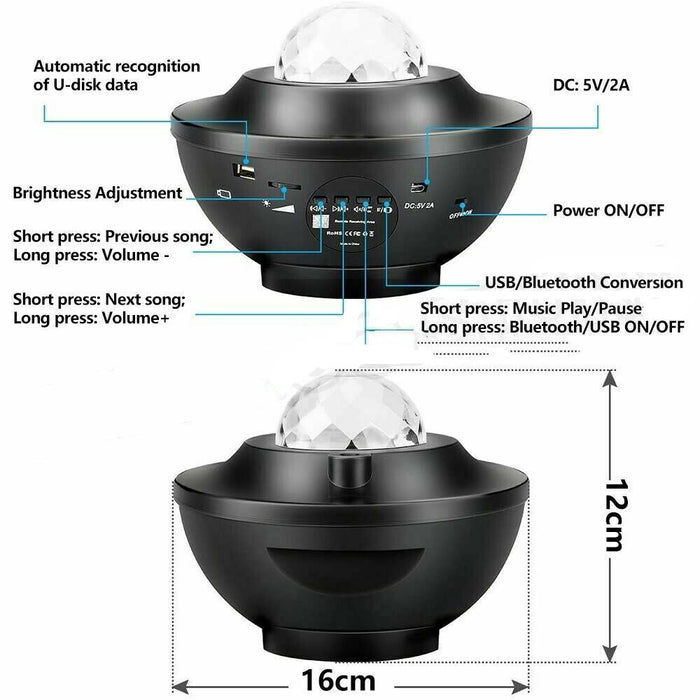 LED Galaxy Starry Night Light Galaxy Projector Light