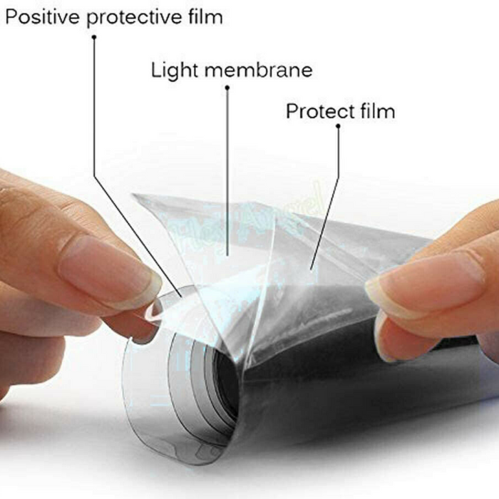Car Headlight Tint Wrap Tail Fog Light Vinyl Wrap Kit 1Mx30CM