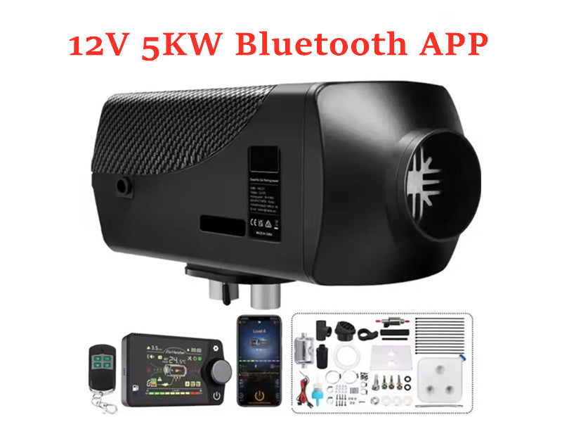 12V 5KW Diesel Air Heater with Bluetooth App & Remote Control