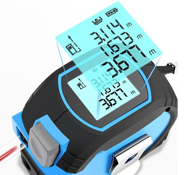 60m 3 in 1 Digital Measure Tape Laser Distance Meter Range Finder