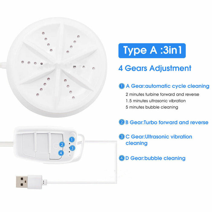 Mini Washing Machine Ultrasonic Turbine Washing Machine