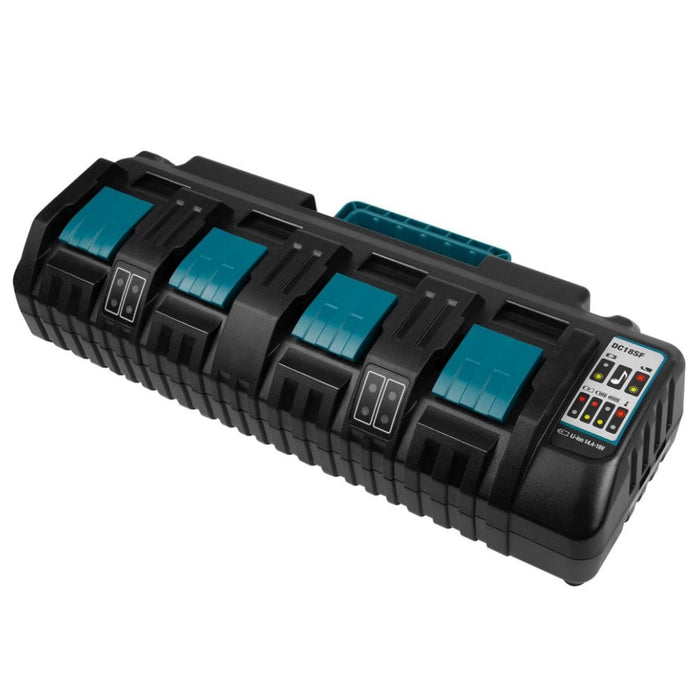 DC18SF 18V Lithium-Ion Rapid Optimum 4-Port Charger for Makita Lithium Battery