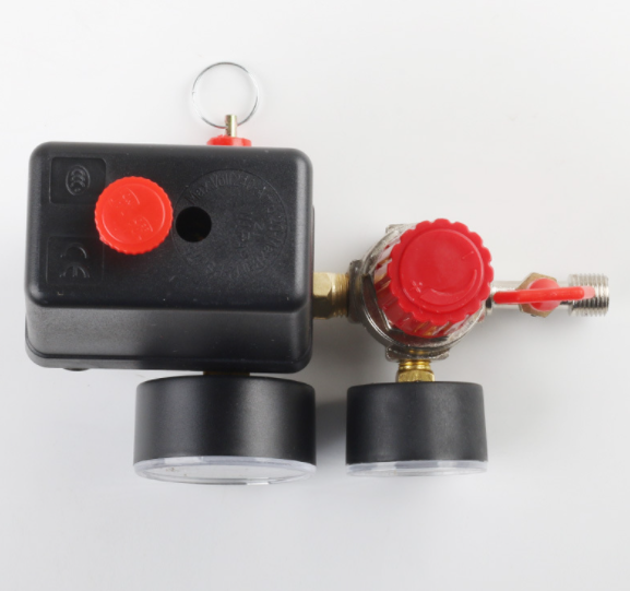 90-120PSI Pressure Switch Valve Air Compressor Control Manifold Regulator Gauges
