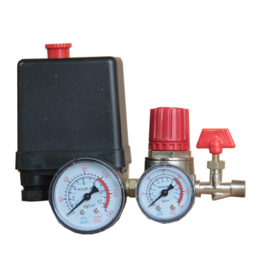 90-120PSI Pressure Switch Valve Air Compressor Control Manifold Regulator Gauges