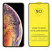 Iphone with a 9D glass screen protector on a white background