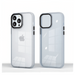 Clear phone case with Apple logo on a white background
