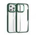 Green phone case with clear back on a white background