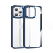Navy Blue phone case with clear back on a white background