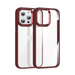 Phone case with red border and clear back on a white background