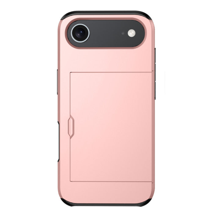Phone case with card slot on a white background