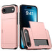 Phone case with stand and card holder on a white background