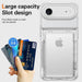 Phone case with card slots holding multiple cards, labeled 'Large capacity Slot design'.