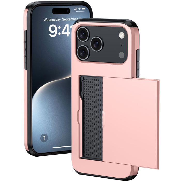 Smartphone with a pink case on a white background