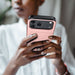 Person holding a phone 