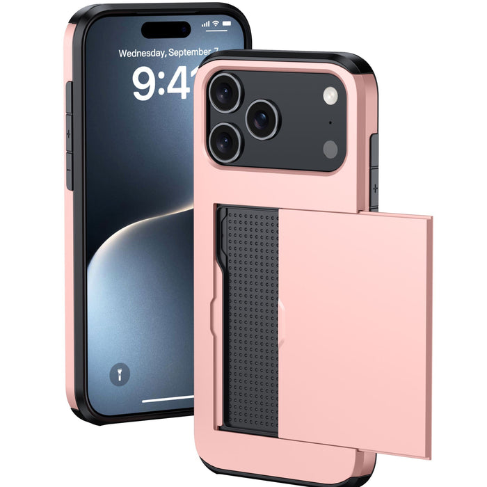 Smartphone with a pink case on a white background