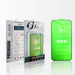 Green tempered glass screen protector with packaging on a white background