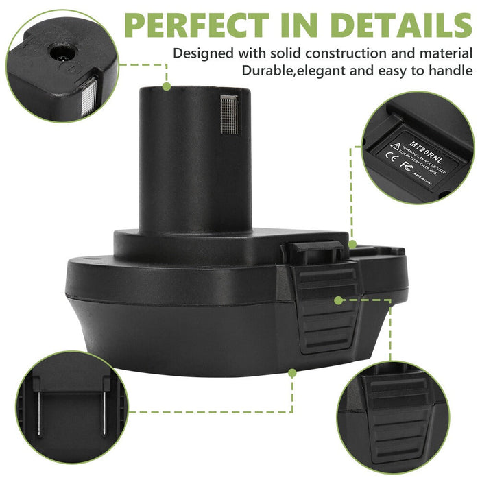 Adapter For Makita BL 18V Li-ion Battery Convert To RYOBI 18V Li-ion Power Tools