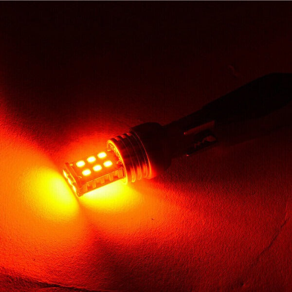 2 X T20 7443 15 RED LED DUAL FILAMENT CAR UTE BRAKE STOP TAIL LIGHT BULB 12V