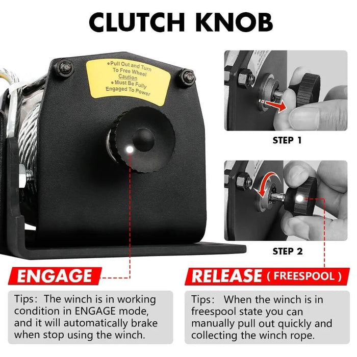 X-BULL Electric Winch 3000LBs