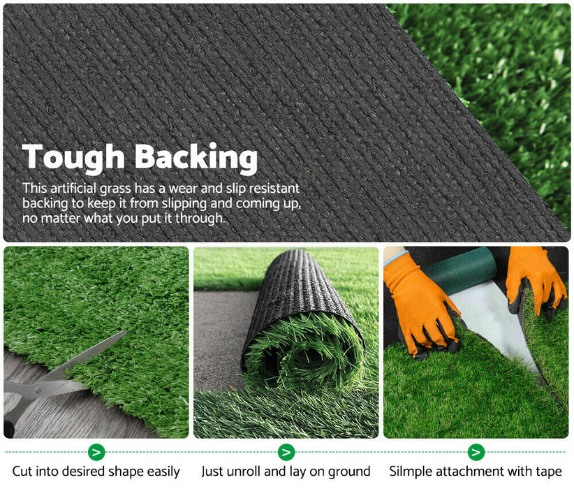 Two Pieces 2X5M Artificial Grass 30MM 20M2