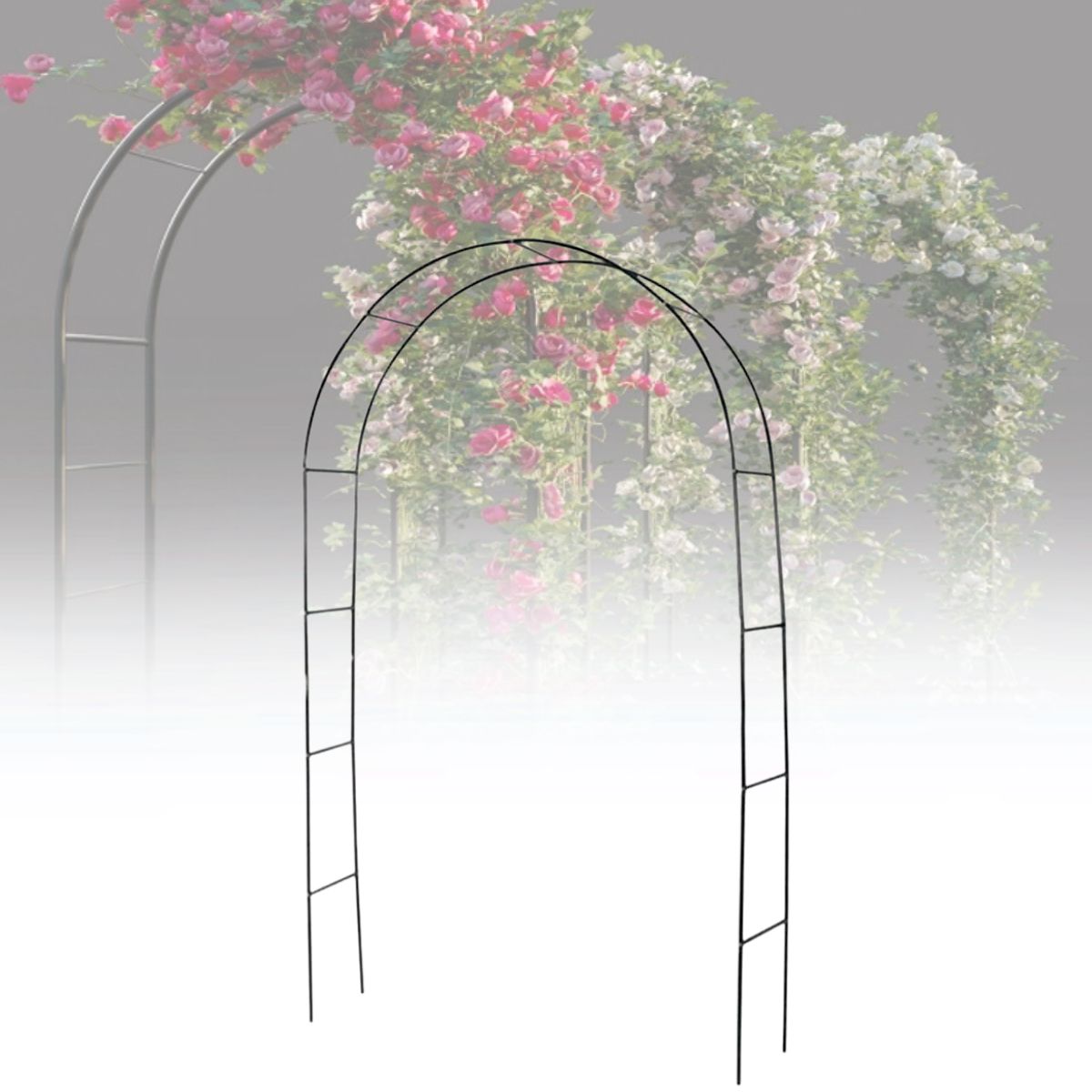 Metal Garden Arbor Wedding Arch Rack Stand 240 Cm — Off The Back