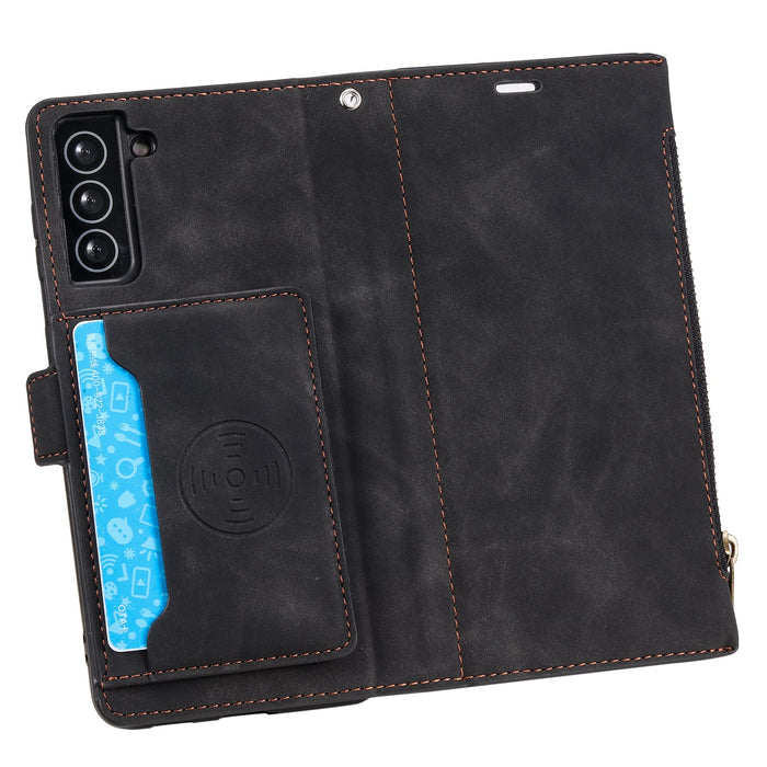 Samsung Galaxy S21 PU Leather Wallet Case with Card Slots
