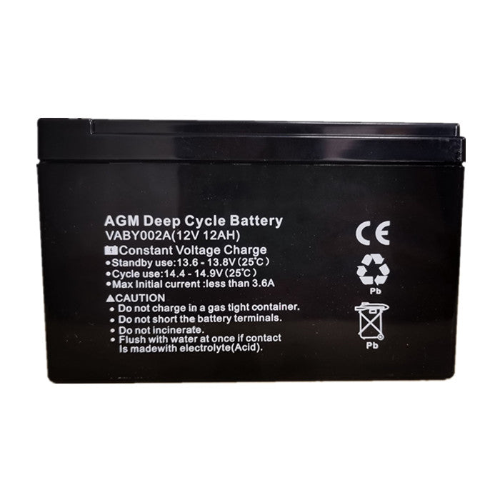 12V 12AH AMP Hour Battery AGM SLA Deep Cycle Dual Fridge Solar Power 12 Volt