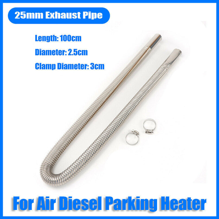100cm Air Diesel Parking Heater Stainless Steel Exhaust Pipe Tube Gas
