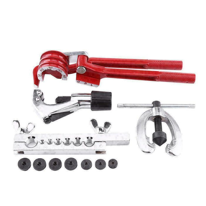 10pcs Flare Tool Kit Brake Air Line Double Flaring Set 3 In 1 Tube Pipe Bender