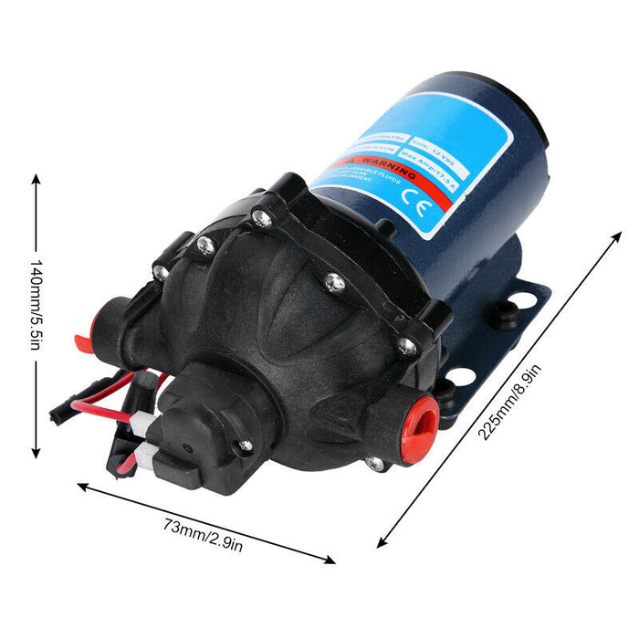 Self-priming 12V Water Pump Watering 20LPM 70PSI High Pressure Water Pump