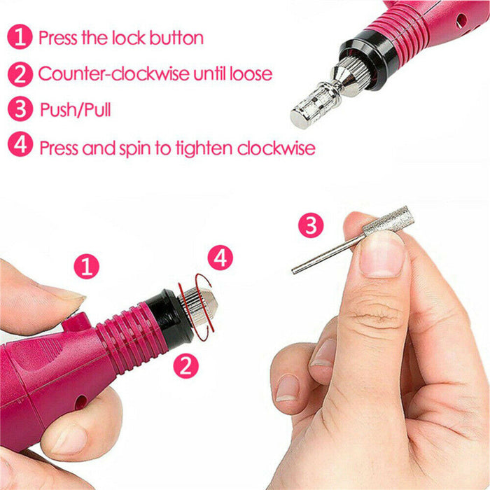 Nail Dryer Lamp Electric Nail Drill Set
