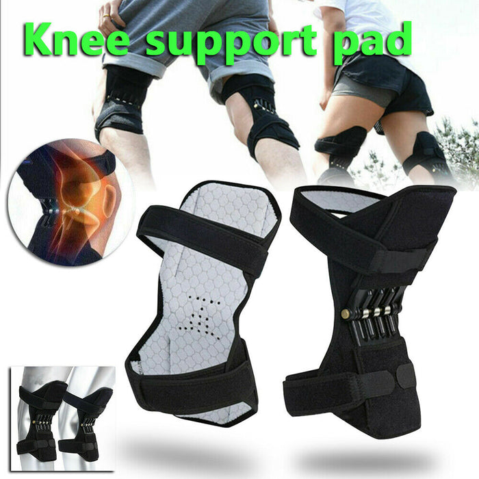 Power Knee Support Pads with Rebound Spring Joint Stabilizer