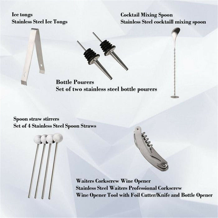 14pcs Cocktail Shaker Set