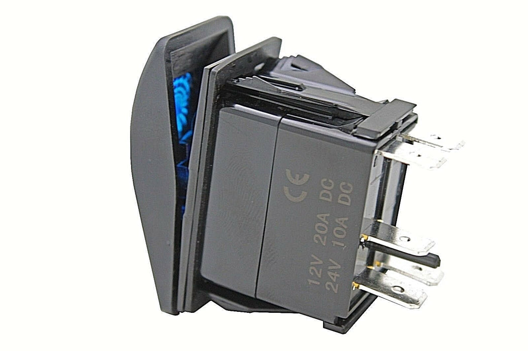 Rocker Switch SPOT LIGHTS - Blue - LED 4x4 Boat Caravan Marine 12v