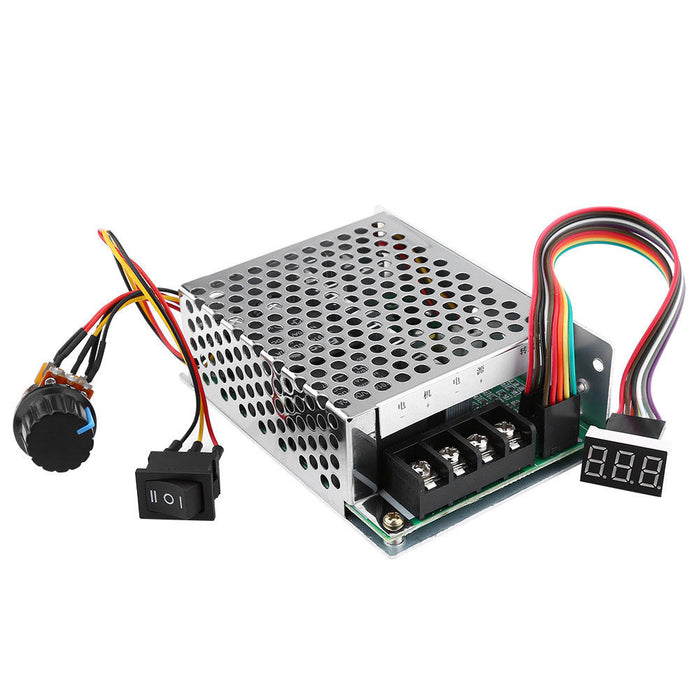 DC10V-55V 12V 24V 48V 60A PWM Motor Speed Controller CW CCW Reversible Switch