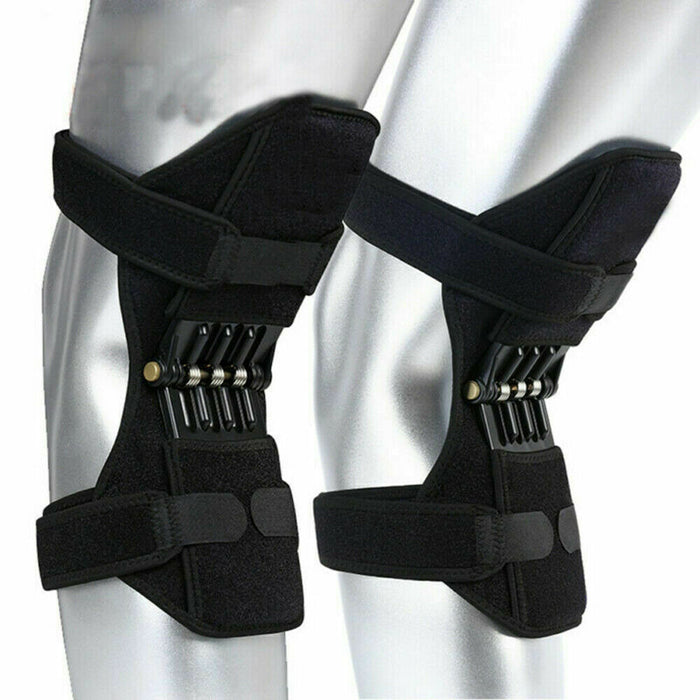 Power Knee Support Pads with Rebound Spring Joint Stabilizer