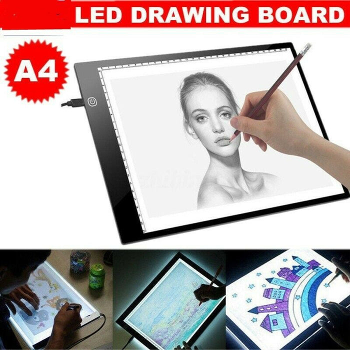 A4 LED Light Box Drawing Pad with 3 Brightness Levels