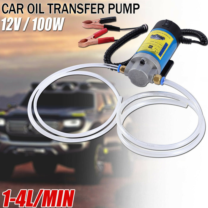 12V 100W Oil Transfer Extractor Pump Fluid Diesel