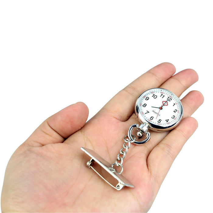 Silver Nurse Nursing Pendant Pocket Fob Brooch Watch