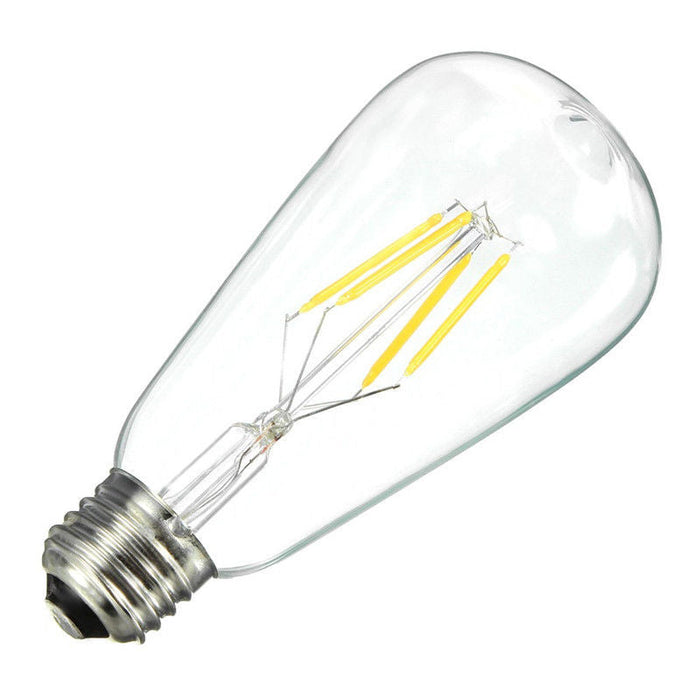 ST64 Edison LED Filament Light Bulb 4W E27 Warm White 2300K Vintage Globe