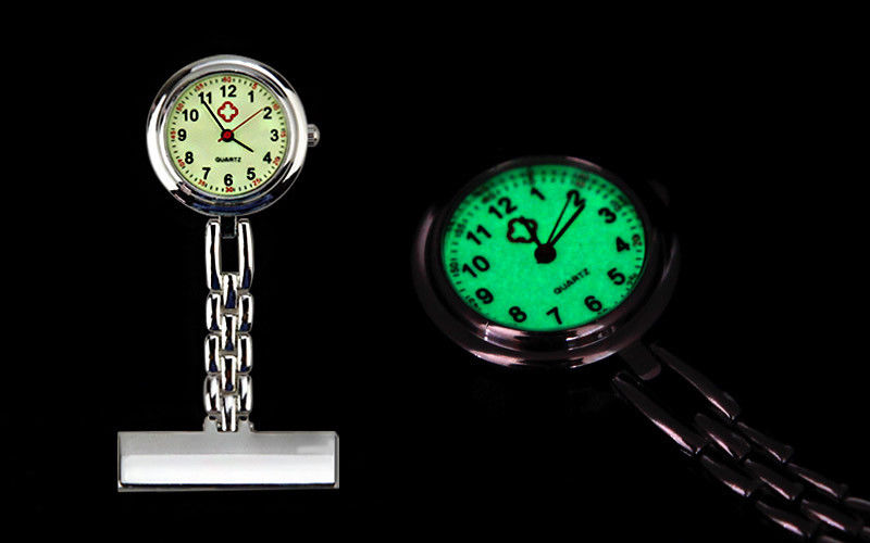 Nurse Watch Brooch Luminous Pocket