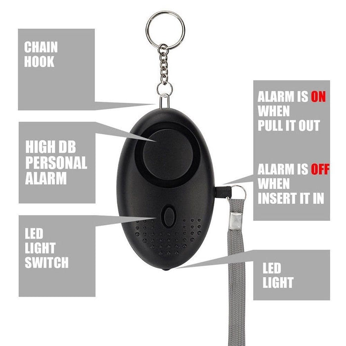 140dB Personal Alarm Keychain
