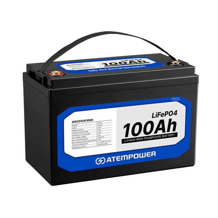 100Ah 12V Lithium Battery LiFePO4 Deep Cycle Rechargeable Marine 4WD