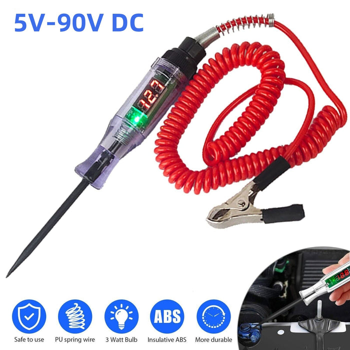 Auto Car Electrical Circuit Voltage Tester 5-90V Red