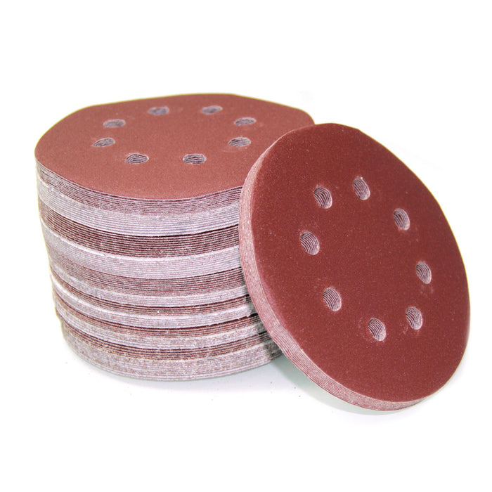 100pcs 125mm 5" Sanding Discs 60 80 100 120 240 Mixed Grit Orbital Sander Pads