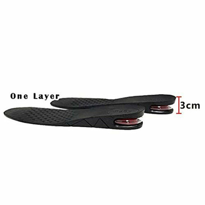 One Layer 3CM Men Lady Shoe Lift Height Increase Insoles Memory Foam Pads Heel Insert Taller
